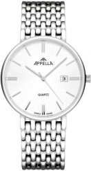 Zegarek męski Appella L12007.5113Q srebrny. Szare zegarki męskie Appella, srebrne. Za 1,250.00 zł.