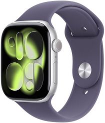 Smartwatch Apple Watch 11 GPS + Cellular 46mm Silver Alu Sport Band M/L Fioletowy (MFCR4MP/A). Fioletowe zegarki smartwatch Apple. Za 2,750.10 zł.