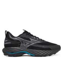 Buty do biegania Mizuno. Czarne buty do biegania męskie Mizuno, bez wzorów, bez zapięcia, do biegania, mizuno wave. Za 619.99 zł.