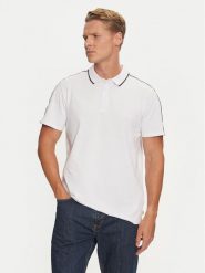 Guess Polo M4YP40 KARS0 Biały Regular Fit. Białe koszulki polo męskie Guess, m, z aplikacjami, z syntetyku, bez kołnierzyka, bez ramiączek. Za 169.99 zł.