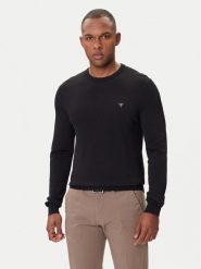Guess Sweter M4YR29 Z3DM0 Czarny Regular Fit. Czarne kardigany męskie Guess, m, z aplikacjami, z wiskozy, bez ramiączek. Za 339.99 zł.