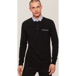 Koszulka polo z długim rękawem - Czarny. Czarne koszulki męskie z długim rękawem House, polo, z długim rękawem. Za 69.99 zł.