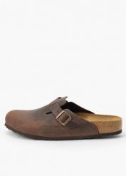 BIRKENSTOCK BOSTON Klapki męskie. Brązowe klapki i japonki męskie Birkenstock, bez wzorów. Za 569.99 zł.