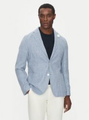 BOSS Marynarka C-Hanry-252 50540742 Błękitny Slim Fit. Niebieskie marynarki męskie Boss, m, bez wzorów, z bawełny. Za 1,329.00 zł.