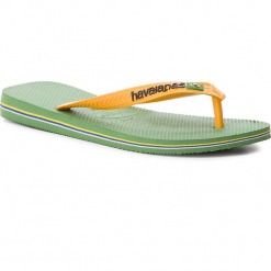 Japonki HAVAIANAS - Brasil Logo 41108500078 Green Bamboo. Klapki i japonki męskie marki Havaianas. W wyprzedaży za 89.00 zł.