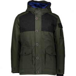 Parka w kolorze khaki. Brązowe parki męskie CMP Men, z materiału. W wyprzedaży za 545.95 zł.