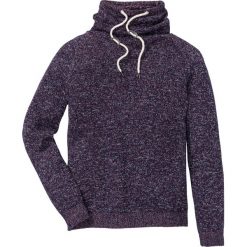 Sweter z szalowym kołnierzem Regular Fit bonprix ciemny lila melanż. Swetry męskie bonprix. Za 49.99 zł.