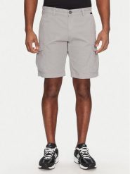 Napapijri Szorty materiałowe N-Deline NP0A4HOT Szary Regular Fit. Szare szorty męskie Napapijri, bez wzorów, z bawełny. Za 229.99 zł.