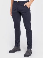 Blend Spodnie materiałowe Natan 20703472 Granatowy Regular Fit. Niebieskie spodnie na co dzień męskie Blend, bez wzorów, z bawełny. Za 169.99 zł.