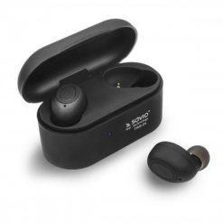 Słuchawki SAVIO TWS-04 (bluetooth; bezprzewodowe, Bluetooth; z wbudowanym mikrofonem; kolor czarny. Czarne słuchawki bluetooth Savio. Za 51.99 zł.