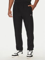 Champion Spodnie dresowe 221620 Czarny Regular Fit. Czarne spodnie dresowe męskie CHAMPION, bez wzorów, z bawełny. Za 159.99 zł.