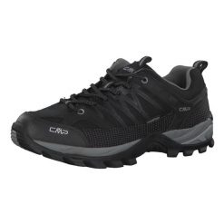 Buty trekkingowe męskie CMP Rigel Low Wp. Czarne buty zimowe męskie CMP, bez wzorów, z gumy, sportowe, bez obcasa, bez zapięcia. Za 319.99 zł.