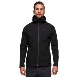Bluza z kapturem trekkingowa męska Black Diamond Element. Czarne bluzy nierozpinane męskie Black Diamond, m, bez wzorów, sportowe, bez ramiączek, z kapturem. Za 494.99 zł.