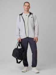 4F Spodnie treningowe szybkoschnące męskie - szare XXL. Szare długie spodnie sportowe męskie 4f, bez wzorów, ze skóry. Za 229.99 zł.