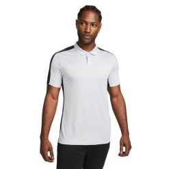 Męska Koszulka Polo Academy DriFIT. Białe koszulki polo męskie Nike, m, bez wzorów, sportowe, bez kołnierzyka, bez ramiączek. Za 174.99 zł.