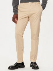 Boss Spodnie materiałowe C-Genius-Dtl-243F 50527920 Beżowy Slim Fit. Brązowe spodnie na co dzień męskie Boss, bez wzorów, z bawełny. Za 559.99 zł.