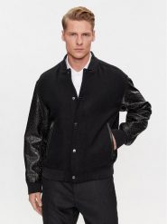 Boss Kurtka bomber Motiver1 50499589 Czarny Regular Fit. Czarne kurtki męskie Boss, m, bez wzorów, ze skóry, bez ramiączek, bez kaptura. Za 2,299.00 zł.