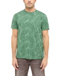 Męski T-Shirt Mustang Style Austin Painted Palms 1016285 12713. T-shirty męskie Mustang, m, bez wzorów, bez kołnierzyka, bez ramiączek. Za 69.99 zł.