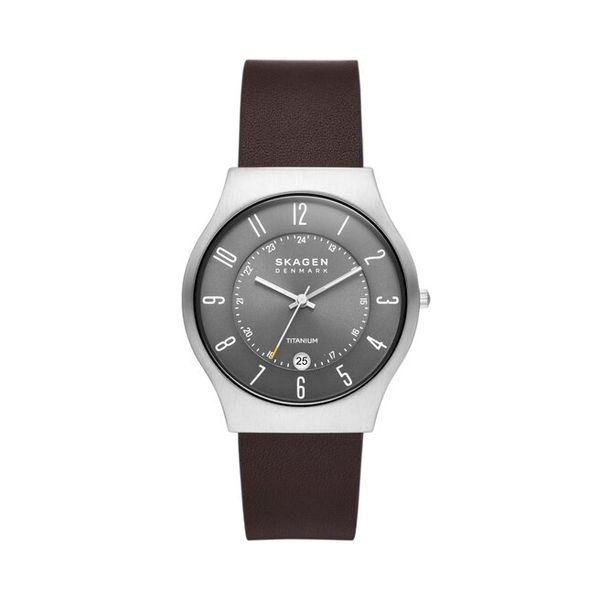 Zegarek Skagen. Brązowe zegarki męskie Skagen. Za 689.99 zł.