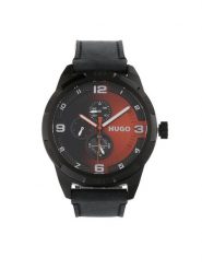 Hugo Zegarek Grip 1530275 Czarny. Czarne, analogowe zegarki męskie Hugo. Za 809.99 zł.