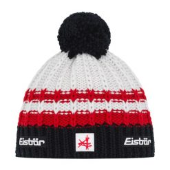 Czapka Eisbar Kova Pompon MÜ SA. Białe czapki męskie Eisbar, bez wzorów, z wełny, sportowe. Za 205.51 zł.