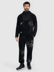 4F Spodnie polarowe męskie - czarne XL. Czarne spodnie dresowe męskie 4f, bez wzorów, z dresówki. Za 169.99 zł.