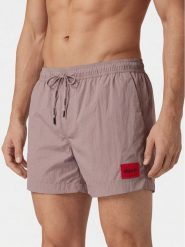 HUGO Szorty kąpielowe Dominica 50493450 Różowy Regular Fit. Czerwone kąpielówki męskie Hugo, m, bez wzorów, z syntetyku. Za 279.99 zł.