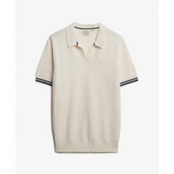 Polo Superdry Johnny. Brązowe koszulki polo męskie Superdry., m, bez wzorów, bez kołnierzyka, bez ramiączek. Za 282.50 zł.
