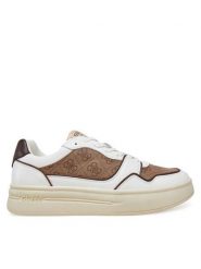 Guess Sneakersy FMJWII LEA12 Beżowy. Brązowe buty sportowe na co dzień męskie Guess, m, z aplikacjami, ze skóry, bez ramiączek, bez kaptura. Za 292.00 zł.