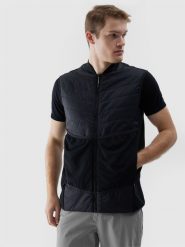 4F Bezrękawnik do biegania w terenie z wypełnieniem Primaloft Black Eco męski - czarny XL. Czarne kurtki treningowe męskie 4f, l, bez wzorów, z dzianiny, bez kaptura, do biegania, primaloft. W wyprzedaży za 169.99 zł.