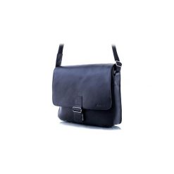 Męska torba na ramię ze skóry naturalnej baleine s1 czarna. Torby na laptopa męskie Baleine. Za 199.90 zł.