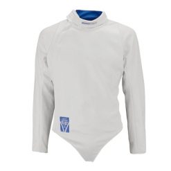 Bluza do szermierki 800N dla leworęcznych męska. Białe bluzy nierozpinane męskie FENC'IT, m, bez wzorów, z materiału, sportowe, bez ramiączek, bez kaptura. Za 799.99 zł.
