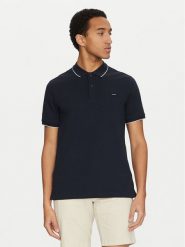 Calvin Klein Polo K10K112751 Granatowy Regular Fit. Niebieskie koszulki polo męskie Calvin Klein, m, bez wzorów, z bawełny, bez kołnierzyka, bez ramiączek. Za 209.99 zł.