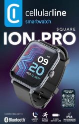 Cellularline Bluetooth Smartwatch ION PRO SQUARE Black. Czarne zegarki smartwatch Cellular Line. Za 189.79 zł.