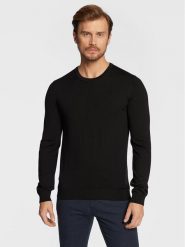 Hugo Sweter San Cedric-M1 50476832 Czarny Slim Fit. Czarne kardigany męskie Hugo, m, bez wzorów, z wełny, bez ramiączek. Za 469.99 zł.