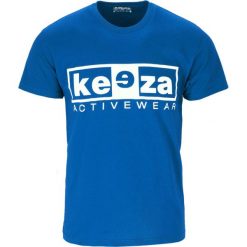 Koszulka sportowa męska KEEZA bawełniana. Niebieskie t-shirty sportowe męskie KEEZA, m, bez wzorów, z bawełny, sportowe, bez ramiączek. Za 26.00 zł.