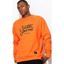 Pomarańczowa Bluza Intricate. Bluzy nierozpinane męskie marki Born2be. Za 94.99 zł.