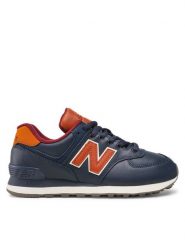 New Balance Sneakersy ML574OMC Granatowy. Niebieskie buty sportowe na co dzień męskie New Balance, m, bez wzorów, ze skóry, bez ramiączek, bez kaptura. Za 489.99 zł.