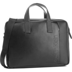 Torba na laptopa CALVIN KLEIN - Elevated Logo Slim Laptop Bag K50K503870 001. Czarne torby na laptopa męskie Calvin Klein, ze skóry ekologicznej. Za 649.00 zł.