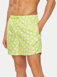 United Colors Of Benetton Szorty kąpielowe 54MX6X00R Zielony Regular Fit. Zielone kąpielówki męskie United Colors Of Benetton, bez wzorów, z syntetyku. Za 129.99 zł.