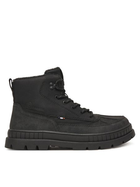 Bugatti Trapery 321-AGA34-5000 Czarny. Czarne buty zimowe męskie Bugatti, bez wzorów, ze skóry, bez obcasa, bez zapięcia. Za 319.99 zł.