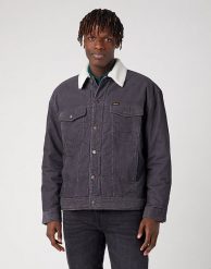 WRANGLER ANTIFIT SHERPA MĘSKA KURTKA SZTRUKSOWA SZTRUKS FADED BLACK W441WLXV6. Czarne kurtki męskie Wrangler, m, bez wzorów, z jeansu, bez ramiączek, bez kaptura. Za 259.99 zł.