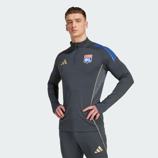 Bluza Olympique Lyonnais Tiro 25 Competition Training. Brązowe bluzy nierozpinane męskie ADIDAS, xl, bez wzorów, z dresówki, sportowe, bez ramiączek, bez kaptura. Za 329.00 zł.