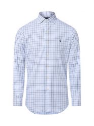 Polo Ralph Lauren Męska koszula casual Mężczyźni Comfort Fit Bawełna niebieski w kratkę, M. Niebieskie koszule męskie Polo Ralph Lauren, m, bez wzorów, z bawełny, bez kołnierzyka, bez ramiączek. Za 699.95 zł.