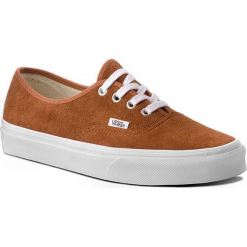 Tenisówki VANS - Authentic VN0A38EMU5K (Pig Suede) Leather Brown. Brązowe trampki męskie Vans, z gumy. W wyprzedaży za 239.00 zł.