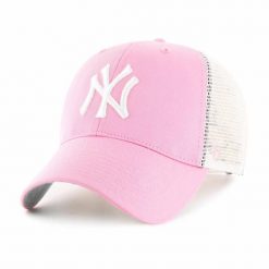 Czapka z daszkiem 47 Brand MLB New York Yankees Branson B-BRANS17CTP-RSA. Czerwone czapki męskie 47 Brand, bez wzorów, sportowe. Za 134.41 zł.