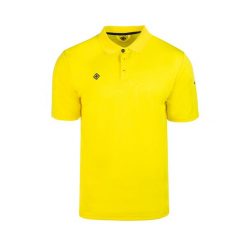 Koszulka polo męska z krótkim rękawem Acay: innowacyjna technologia dla optymaln. Żółte koszulki polo męskie IZAS, m, bez wzorów, bez kołnierzyka, bez ramiączek. W wyprzedaży za 160.83 zł.