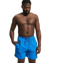 Męskie Szorty Kąpielowe Block. Niebieskie kąpielówki męskie Urban Classics, m, bez wzorów. Za 84.99 zł.