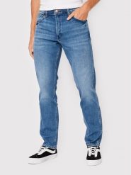 Wrangler Jeansy Greensboro W15QJX21Y 112322662 Niebieski Regular Fit. Niebieskie jeansy męskie Wrangler, bez wzorów, z bawełny. Za 259.99 zł.