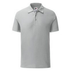 Koszulka Polo Męska Iconic. Szare koszulki polo męskie Fruit of the Loom, m, bez wzorów, bez kołnierzyka, bez ramiączek. Za 51.99 zł.